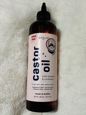 Alife Castor Oil Bottle - Pink Label with Black Cap